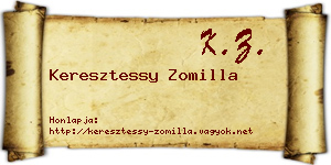 Keresztessy Zomilla névjegykártya